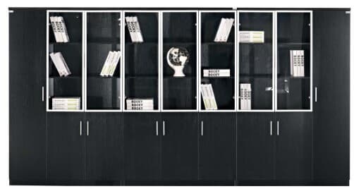 modern black 9_door filing cabinet